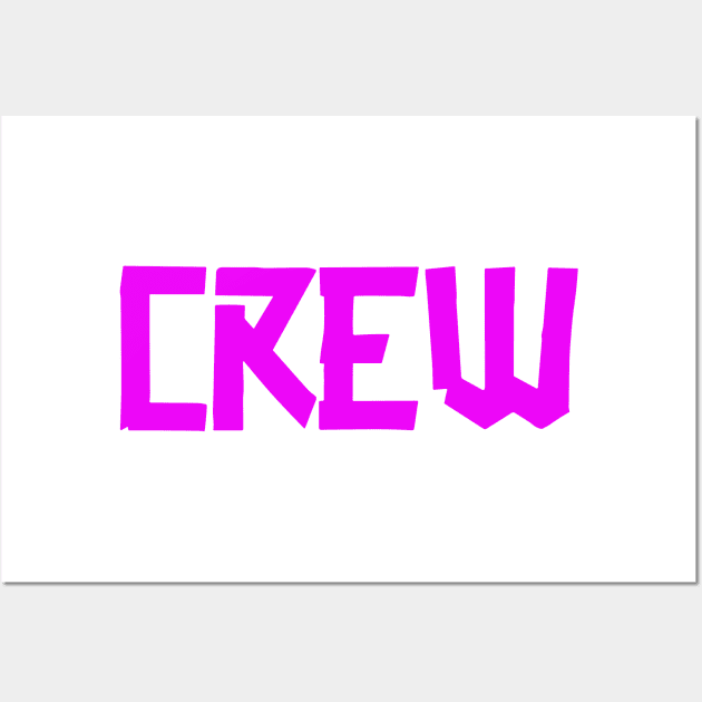 Crew Gaffer BIG front Pink Wall Art by sapphire seaside studio